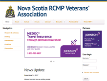 Tablet Screenshot of nsrcmpvets.ca